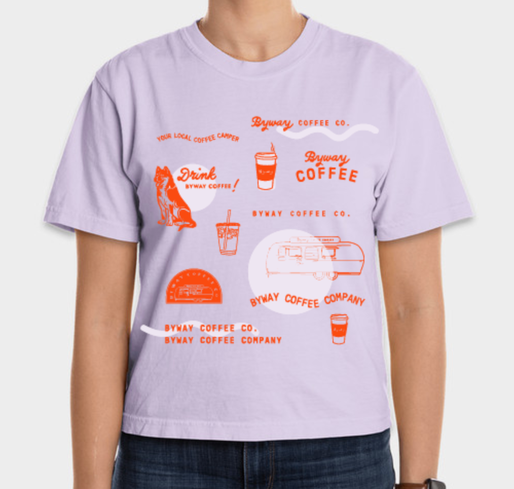 Purple Elements Boxy Tee